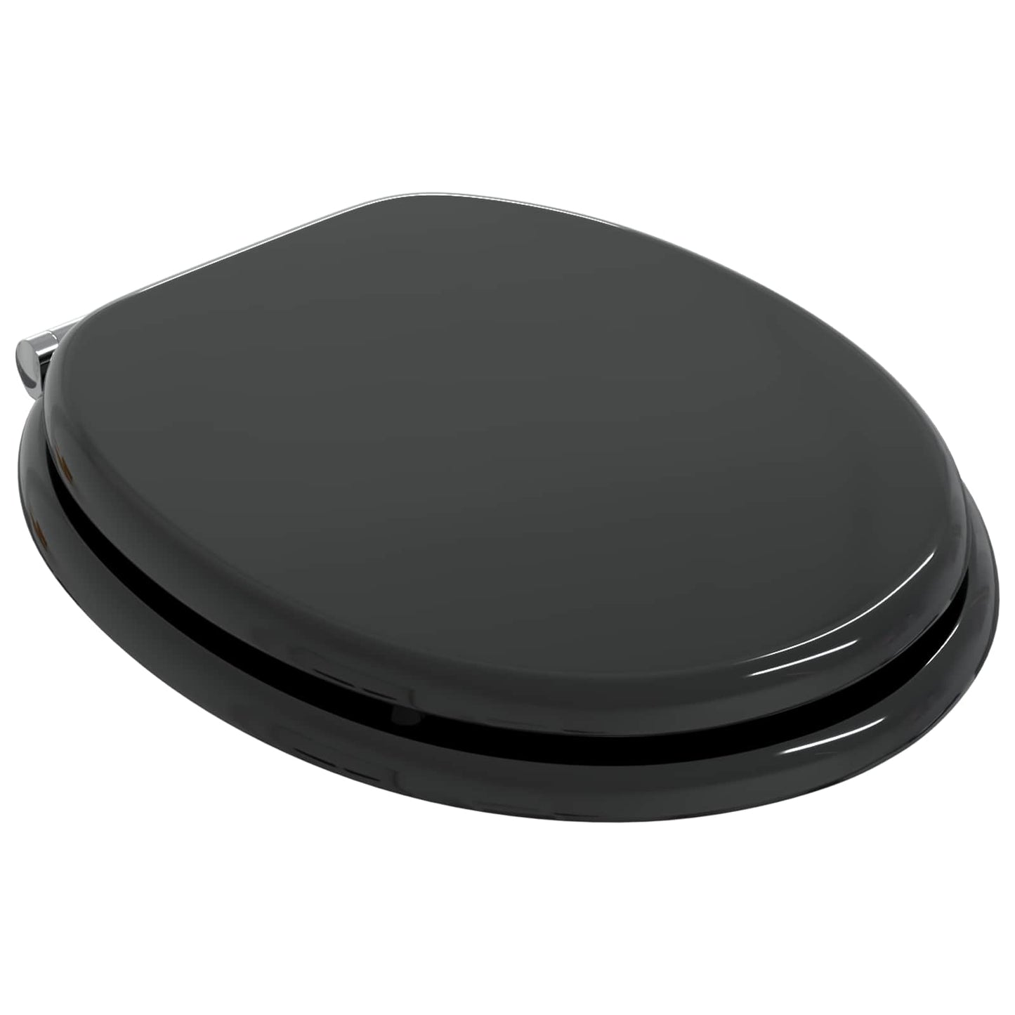 Myk-lukking toalettsete Svart 44 x 38 cm MDF-plater