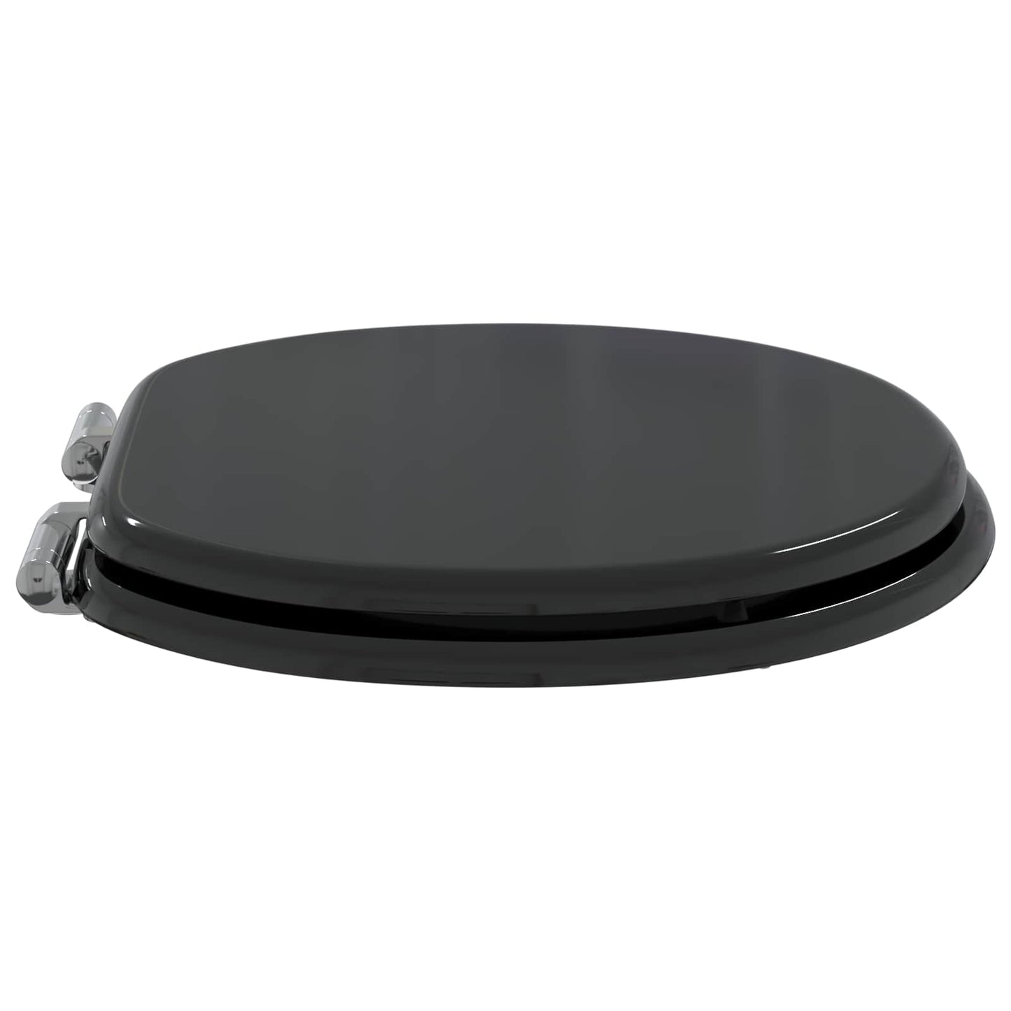 Myk-lukking toalettsete Svart 44 x 38 cm MDF-plater