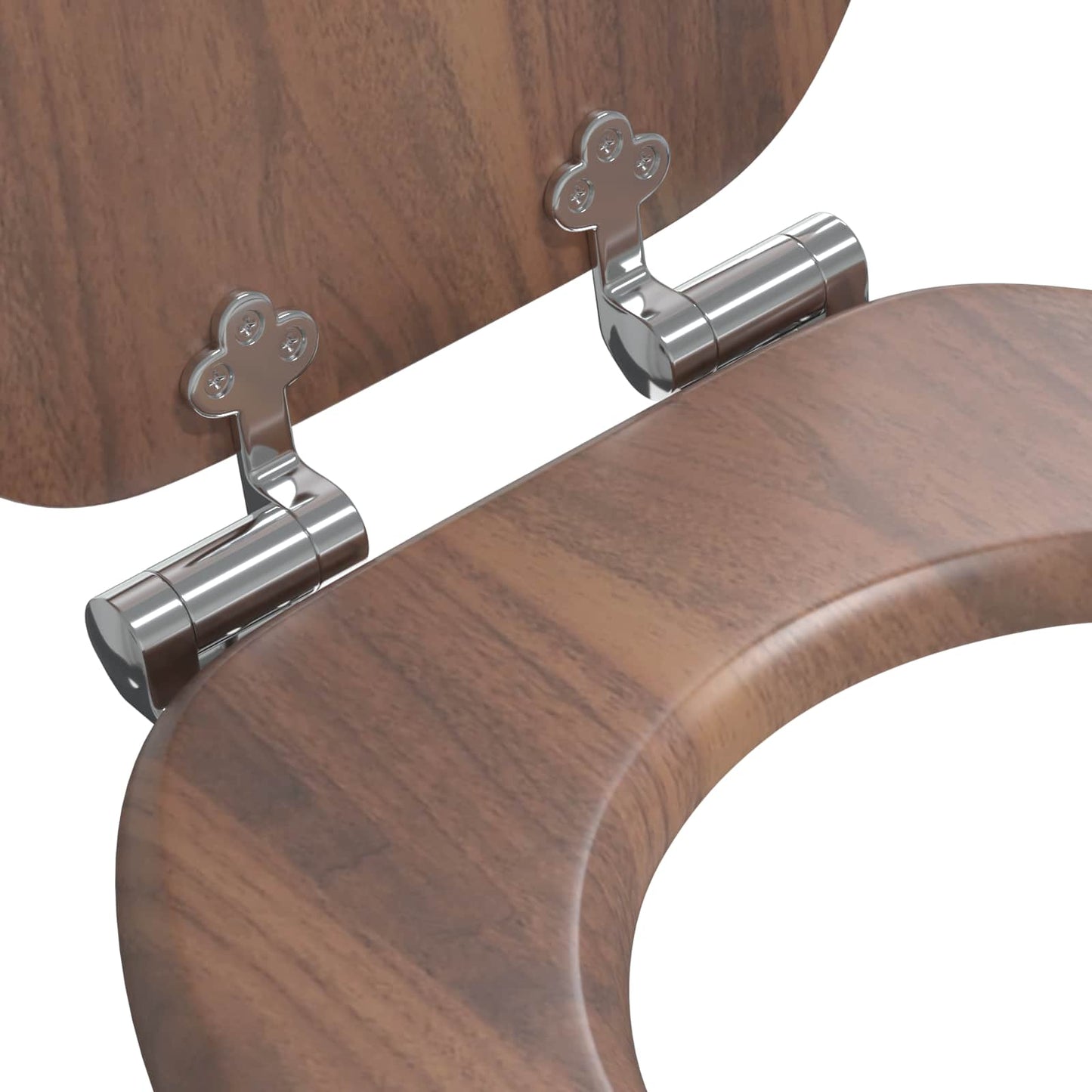 Myk-lukking toalettsete Brun 44 x 38 cm MDF-plater