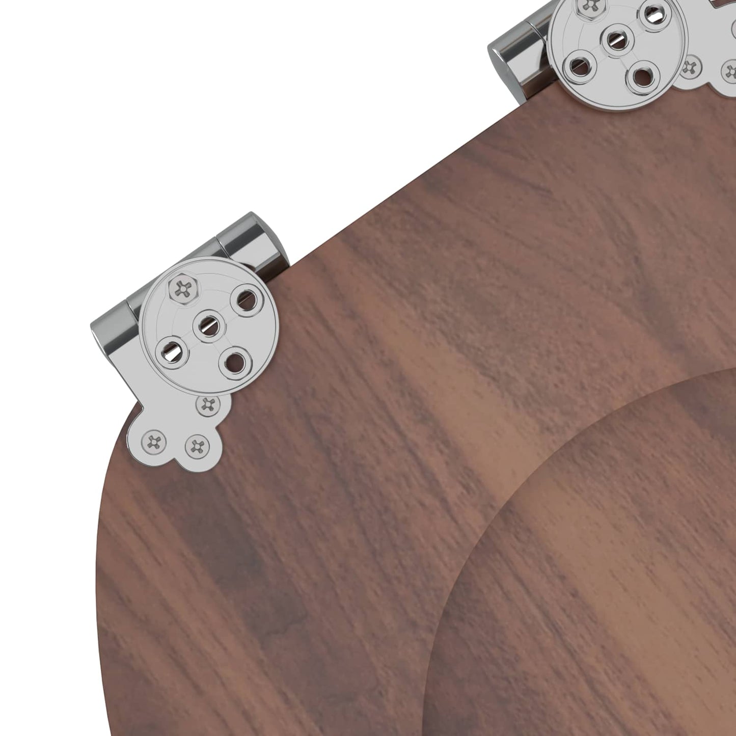 Myk-lukking toalettsete Brun 44 x 38 cm MDF-plater