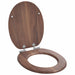 Myk-lukking toalettsete Brun 44 x 38 cm MDF-plater
