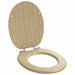 Myk-lukking toalettsete Lys bambusfarge 44 x 38 cm MDF-plater