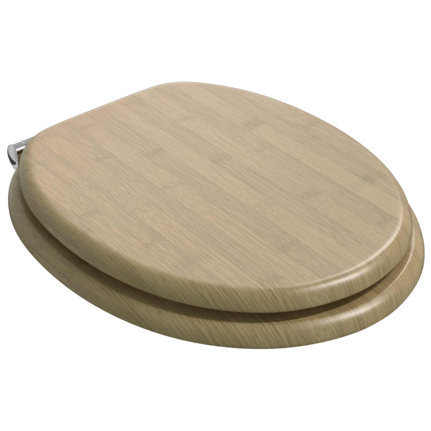 Myk-lukking toalettsete Lys bambusfarge 44 x 38 cm MDF-plater