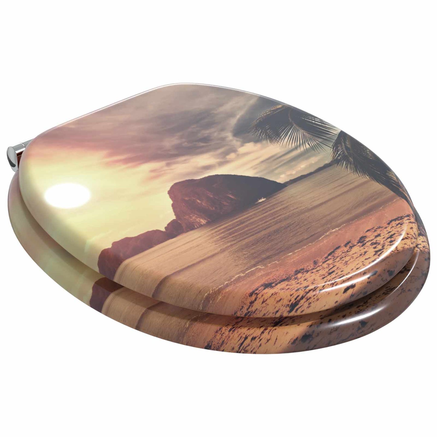Myk-lukking toalettsete Oransje 44 x 38 cm MDF-plater