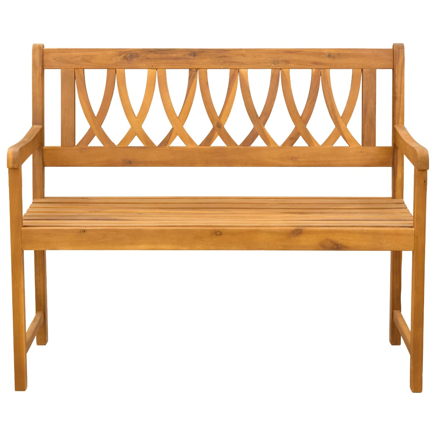 Utendørs benk Naturlig 110 x 55,5 x 90 cm Solid akasietre