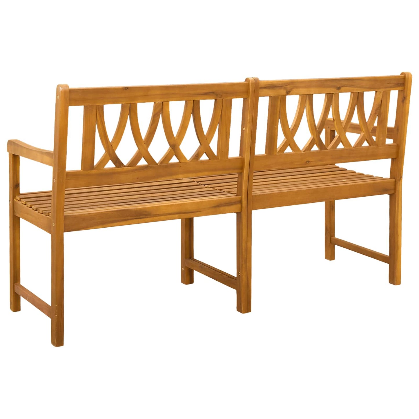 Utendørs benk Naturlig 150 x 55,5 x 90 cm Solid akasietre
