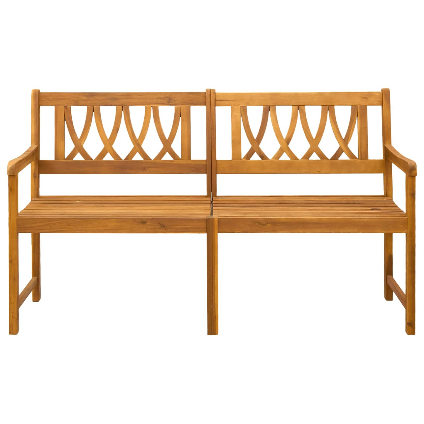 Utendørs benk Naturlig 150 x 55,5 x 90 cm Solid akasietre