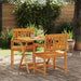 Utendørs benk 2 pcs Naturlig 56 x 55,5 x 90 cm Solid akasietre