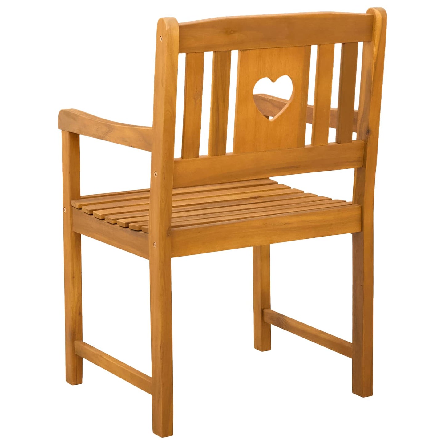 Utendørs benk 2 pcs Naturlig 56 x 55,5 x 90 cm Solid akasietre