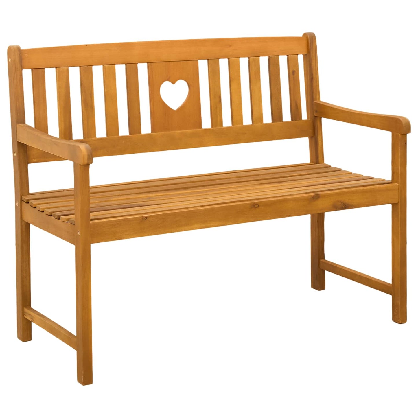 Utendørs benk Naturlig 110 x 55,5 x 90 cm Solid akasietre