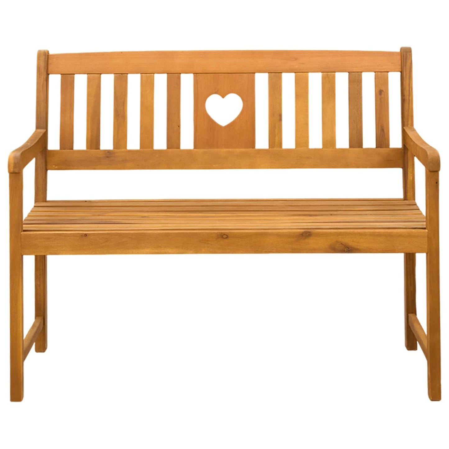 Utendørs benk Naturlig 110 x 55,5 x 90 cm Solid akasietre