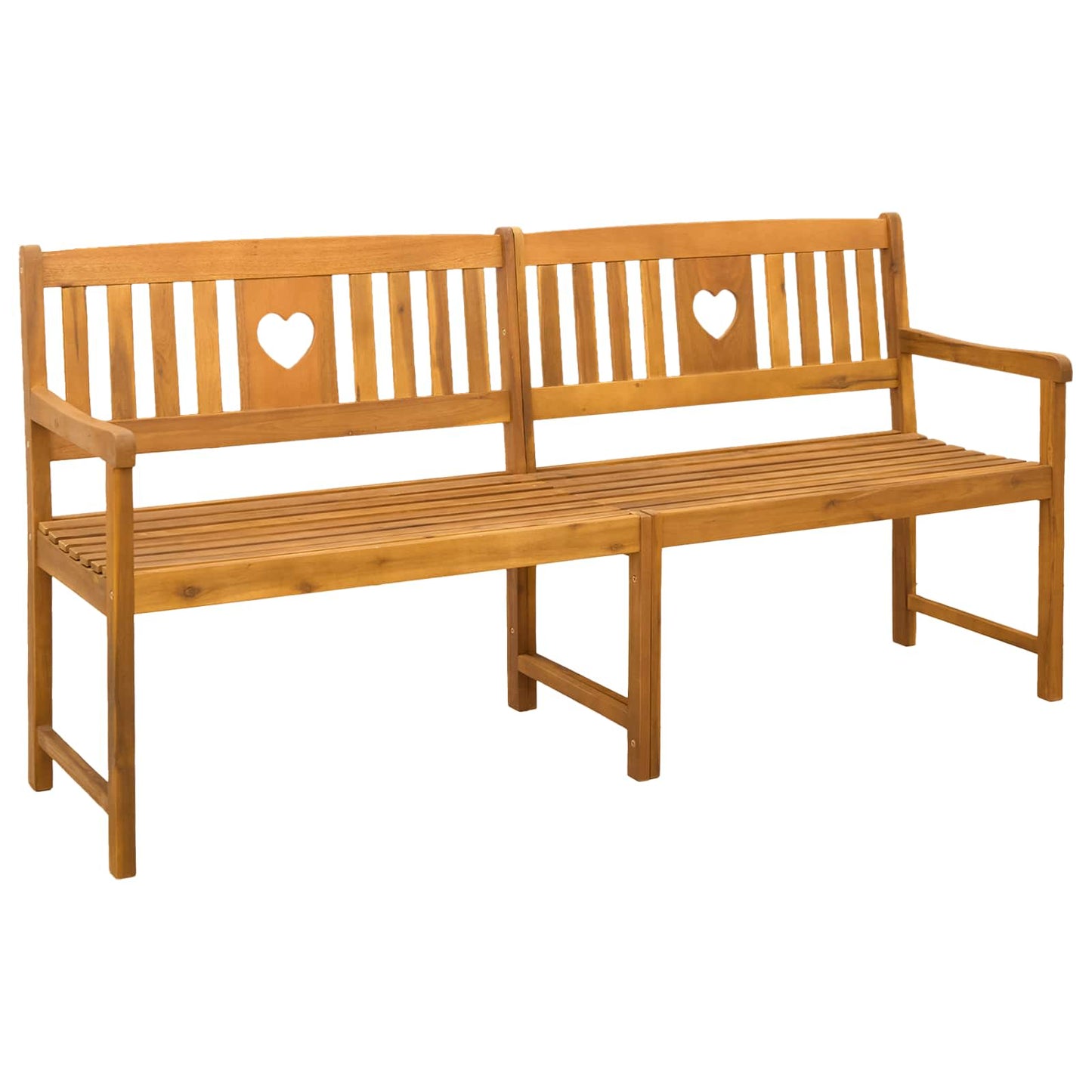 Utendørs benk Naturlig 180 x 55,5 x 90 cm Solid akasietre