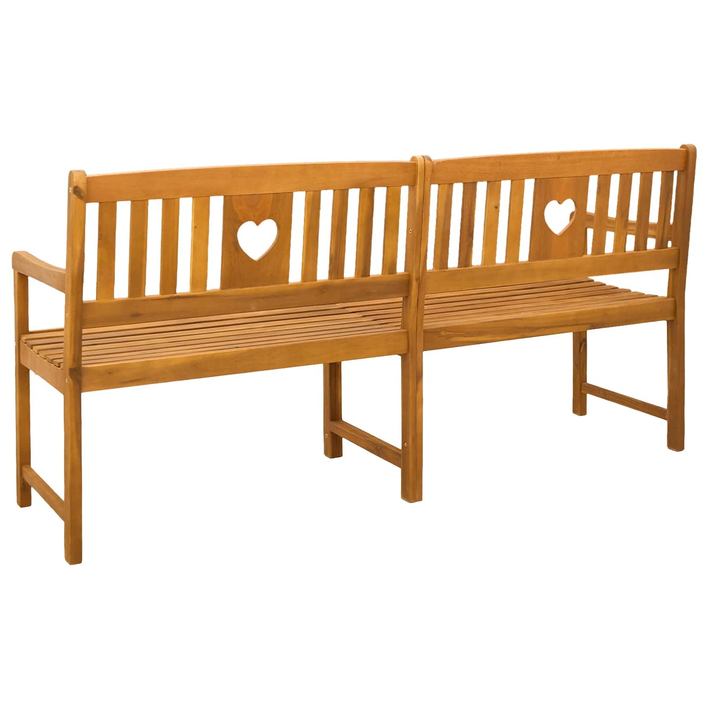 Utendørs benk Naturlig 180 x 55,5 x 90 cm Solid akasietre
