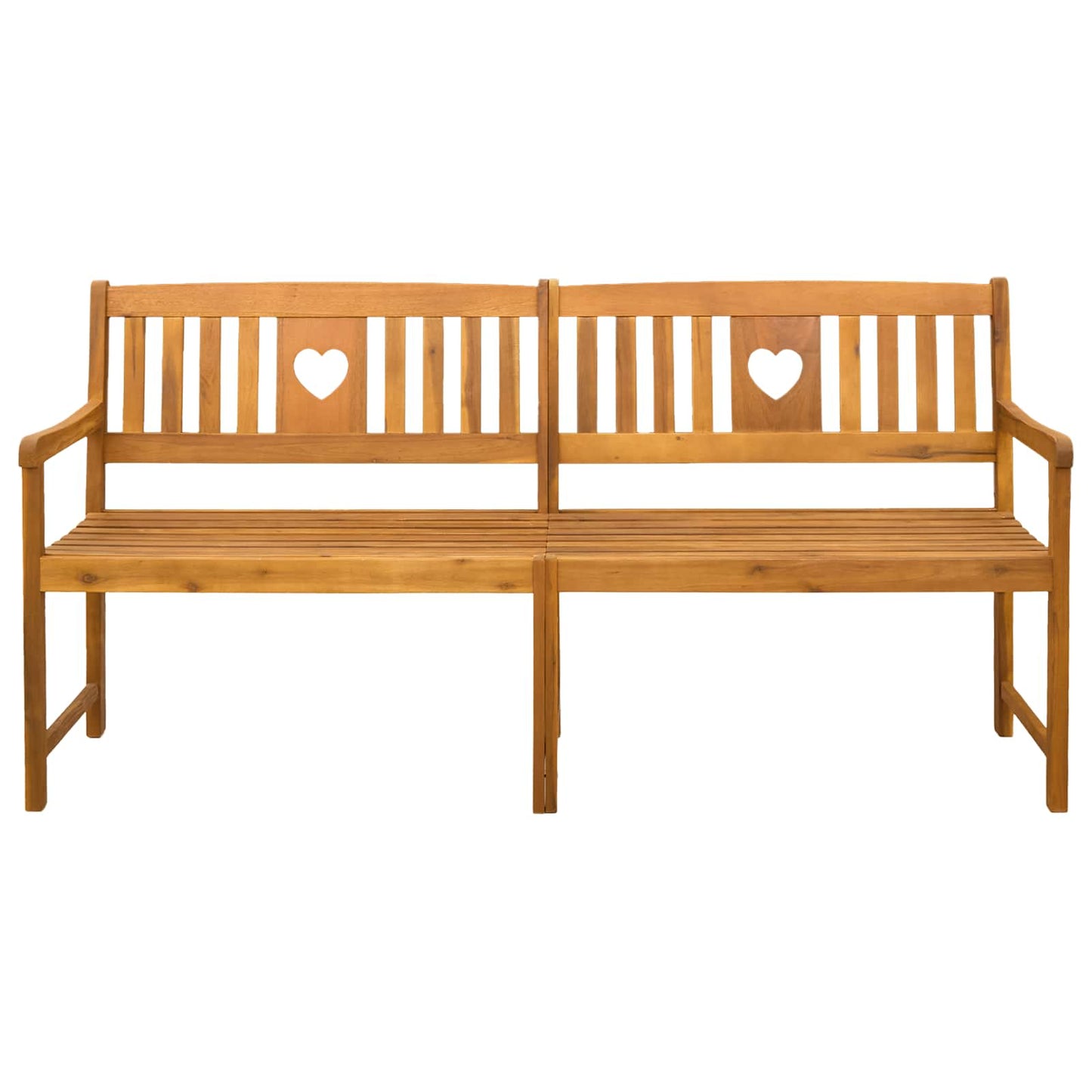 Utendørs benk Naturlig 180 x 55,5 x 90 cm Solid akasietre