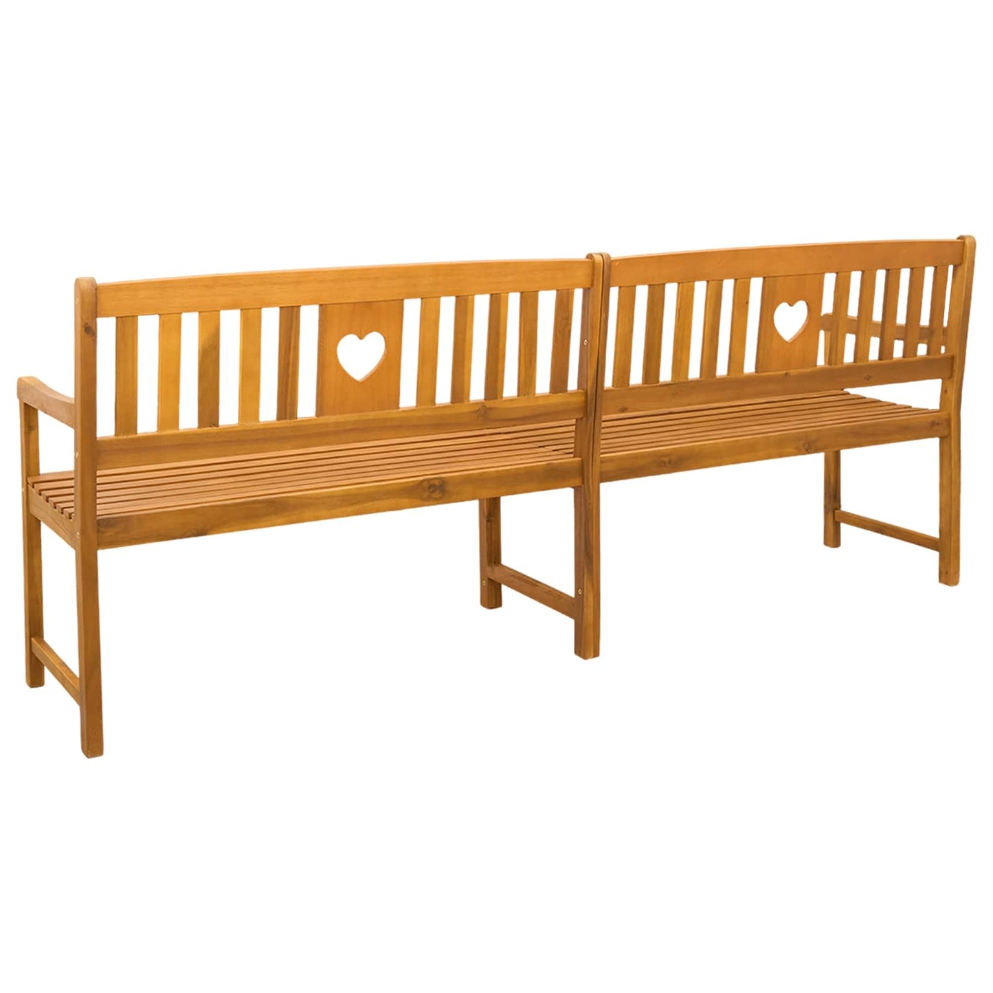Utendørs benk Naturlig 220 x 55,5 x 90 cm Solid akasietre