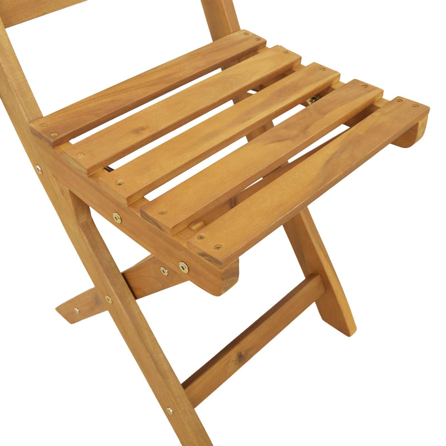 Utendørs Bistro Stoler med pute 4 pcs Naturlig 40 x 42 x 85 cm