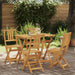 Utendørs Bistro Stoler med pute 4 pcs Naturlig 40 x 42 x 85 cm