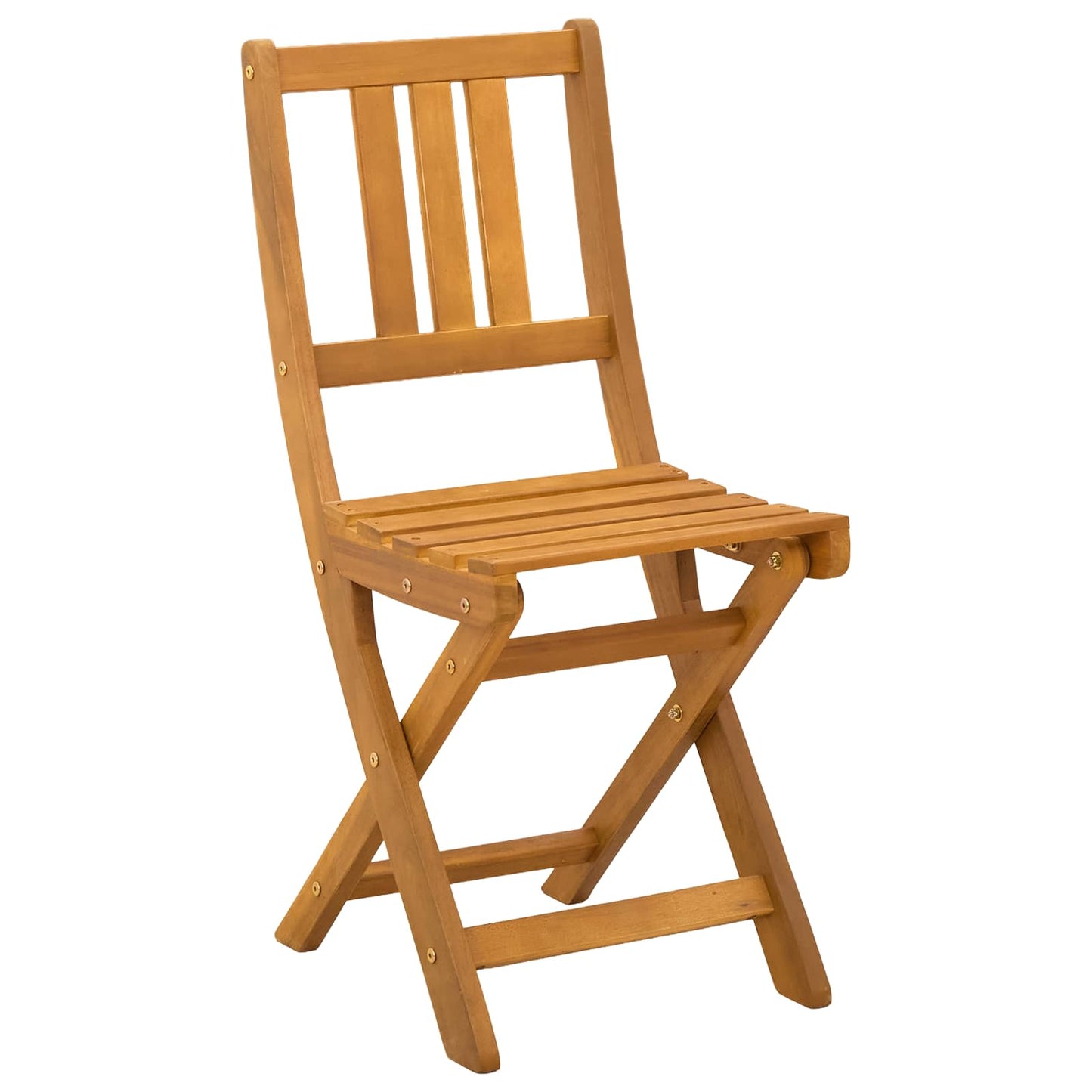 Utendørs Bistro Stoler med pute 4 pcs Naturlig 40 x 42 x 85 cm
