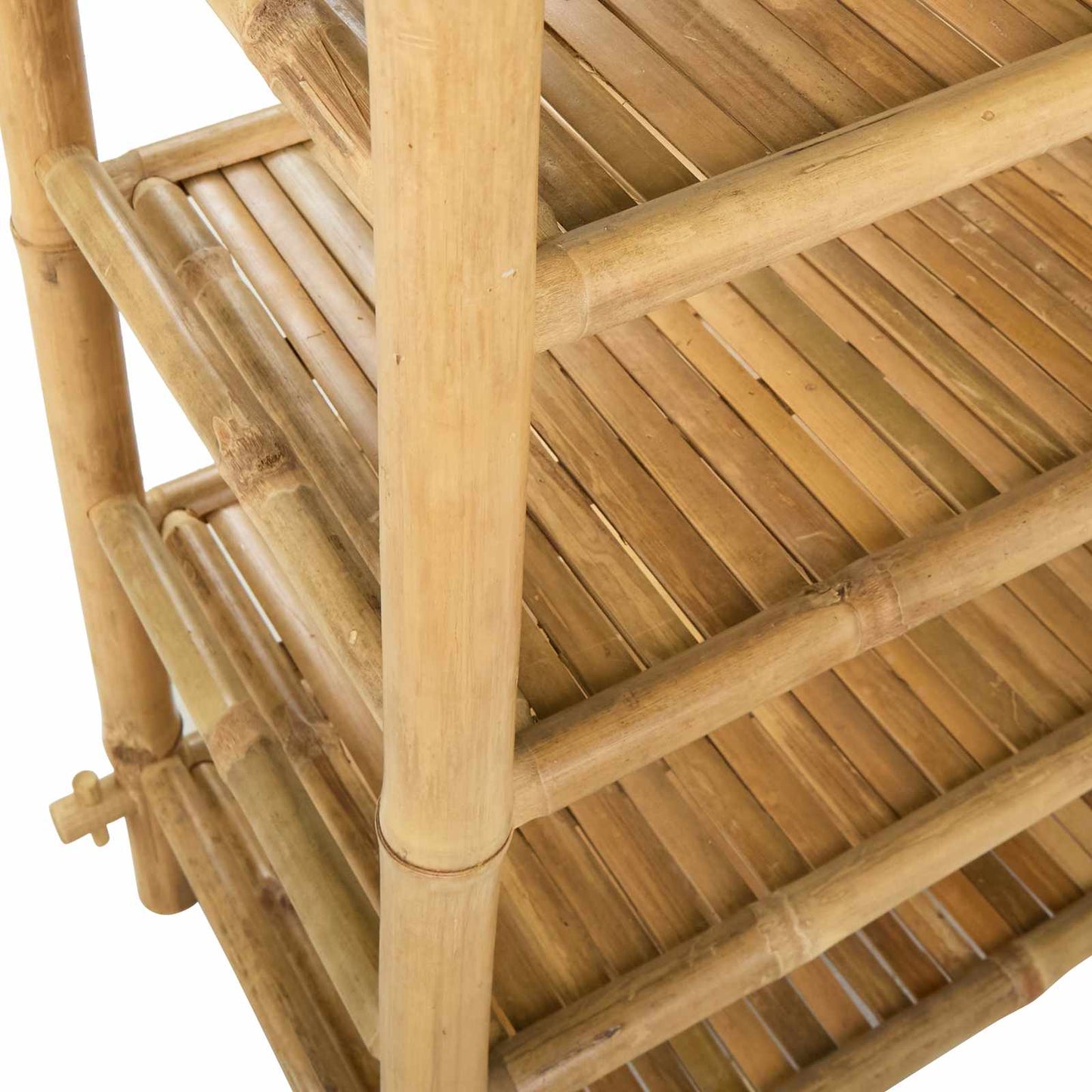 Sko Hylle med hylle Naturlig 4-nivå Bambus