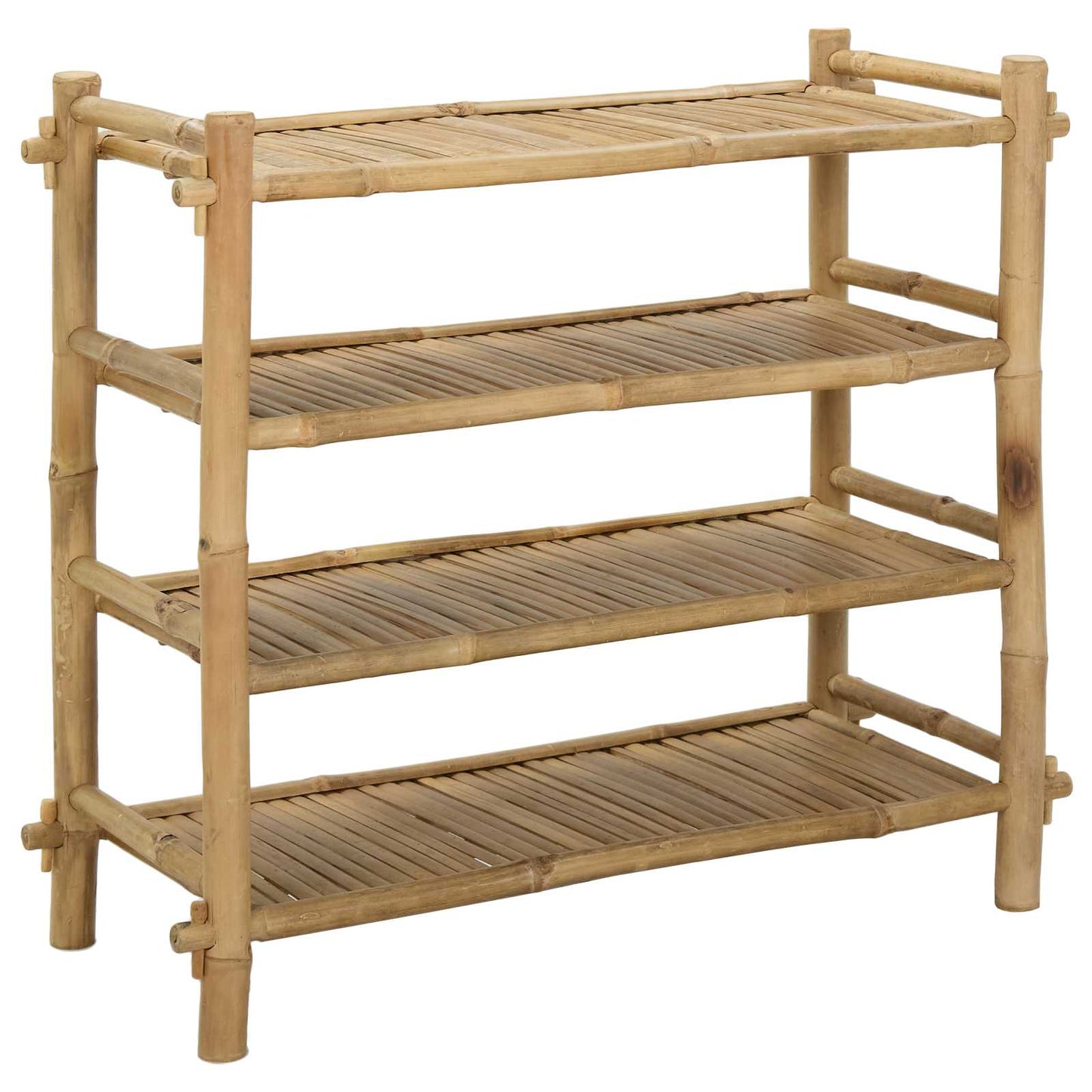 Sko Hylle med hylle Naturlig 4-nivå Bambus