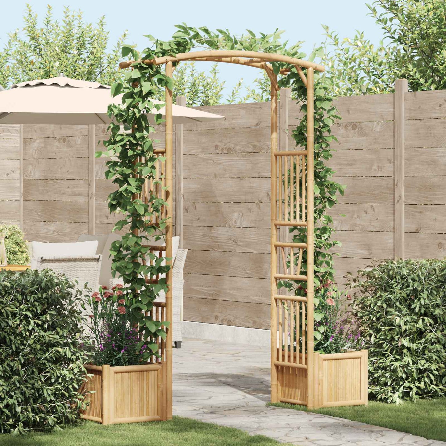 Hagebue Naturlig 177 x 40 x 205 cm Bambus