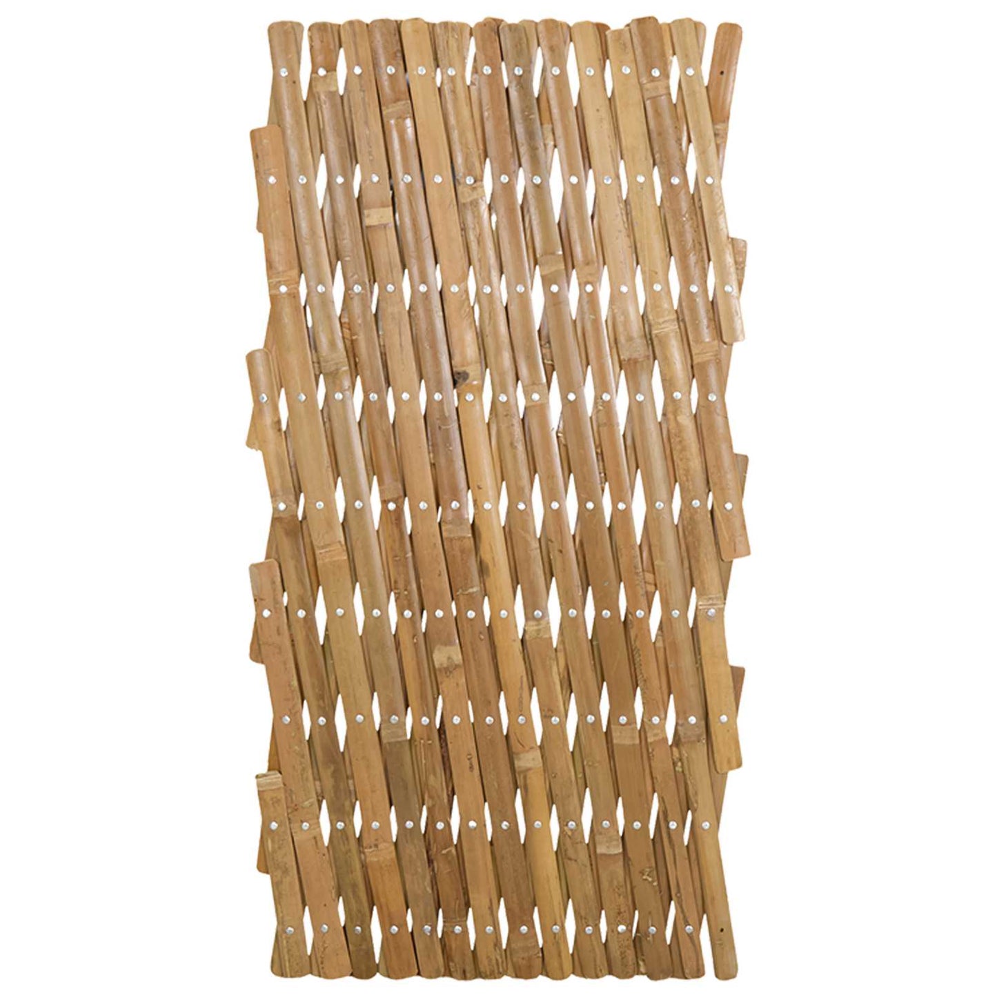 Utvidbar spaljehekk 2 pcs Lys Brun 100 x 105 cm Bambus