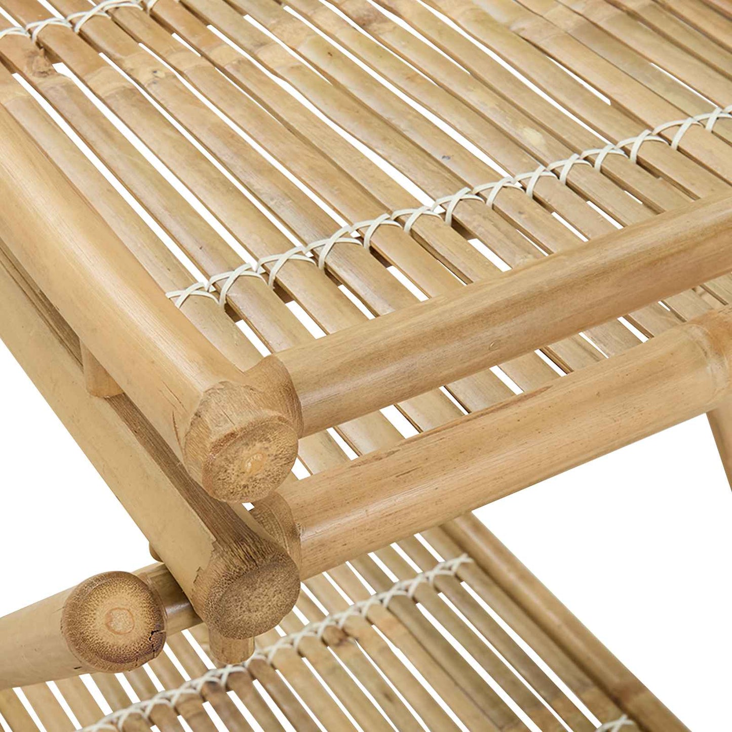 Tebrett med hjul Naturlig 79 x 67.5 x 84 cm Bambus