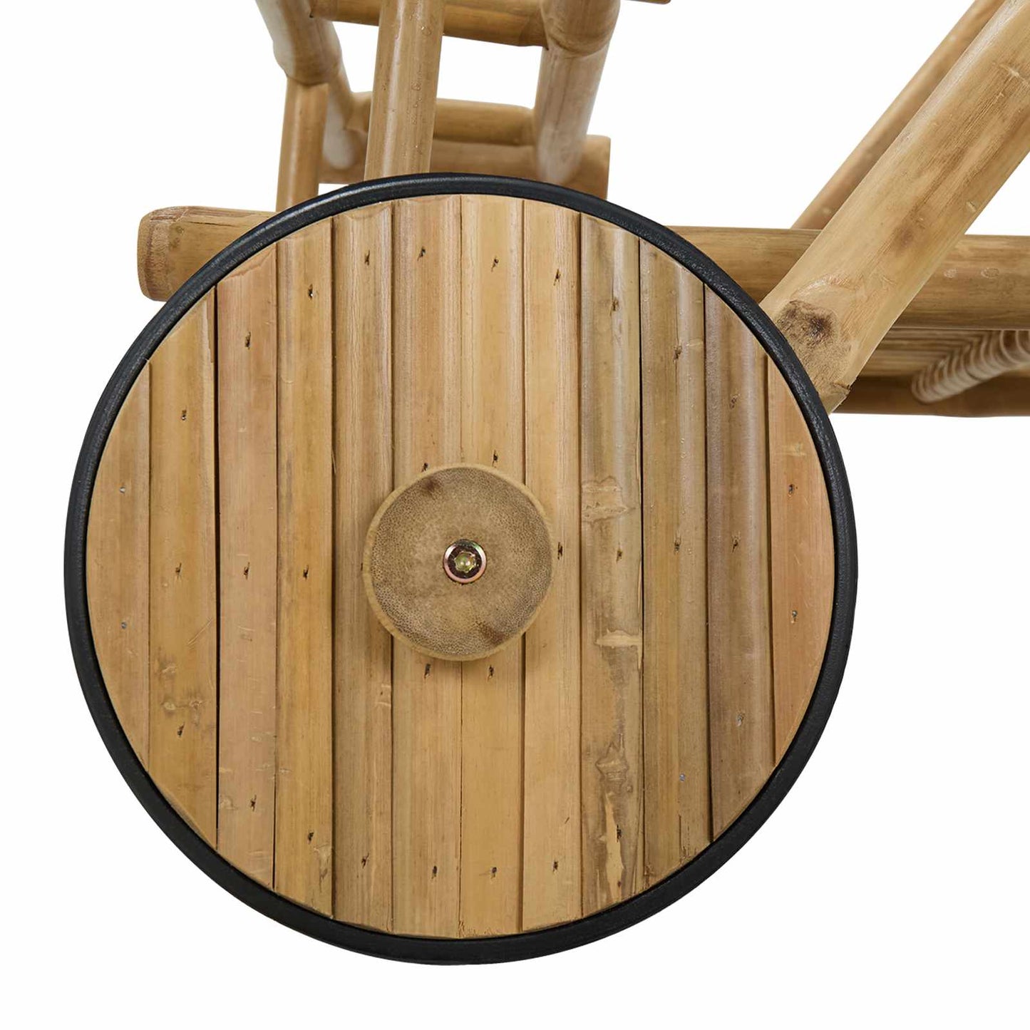 Tebrett med hjul Naturlig 79 x 67.5 x 84 cm Bambus