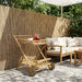 Tebrett med hjul Naturlig 79 x 67.5 x 84 cm Bambus
