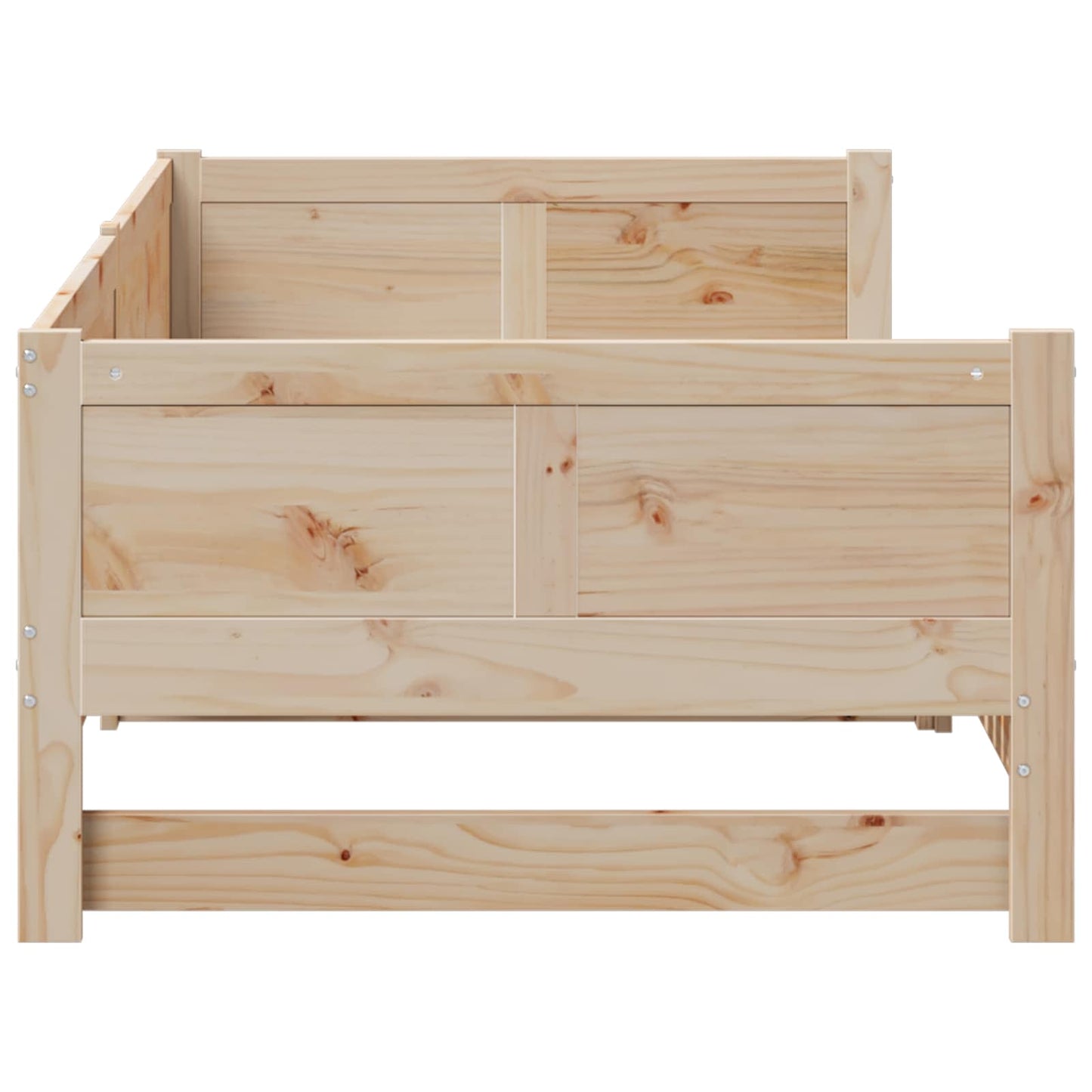 Uttrekkbar Dagbed Naturlig 180 x 200 cm Massiv furu