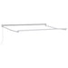 Manuell uttrekkbar markiseramme Hvit 3,5 x 2 m Aluminium