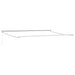 Manuell uttrekkbar markiseramme Hvit 4 x 2 m Aluminium