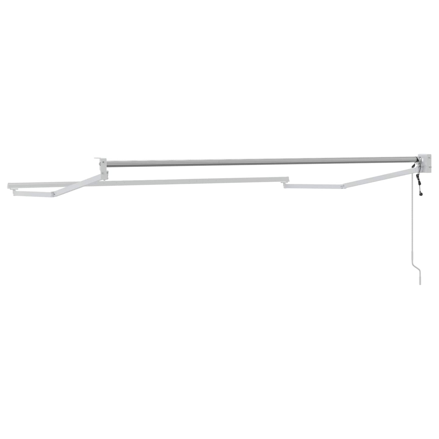 Elektrisk uttrekkbar markiseramme Hvit 3 x 2 m Aluminium