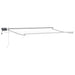 Elektrisk uttrekkbar markiseramme Hvit 2,5 x 2 m Aluminium