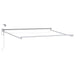 Elektrisk uttrekkbar markiseramme Hvit 3 x 2,5 m Aluminium