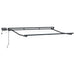 Manuell markiseramme med LEDs Antrasitt 3,5 x 2,5 m Aluminium