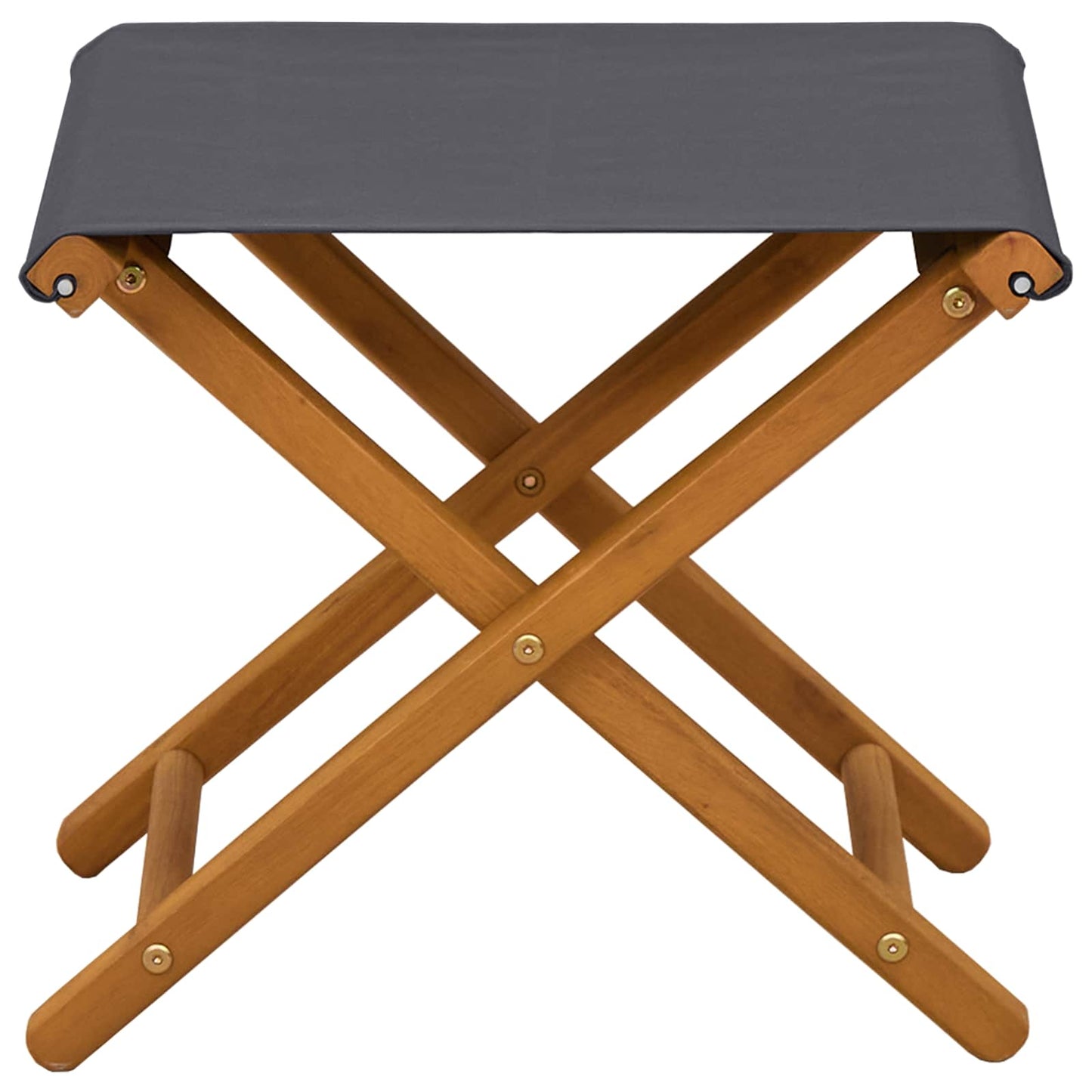 Hage Stol 2 pcs Solid Eucalyptus Tre Grå