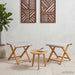 Hage Stol 2 pcs Solid Eucalyptus Tre Krem