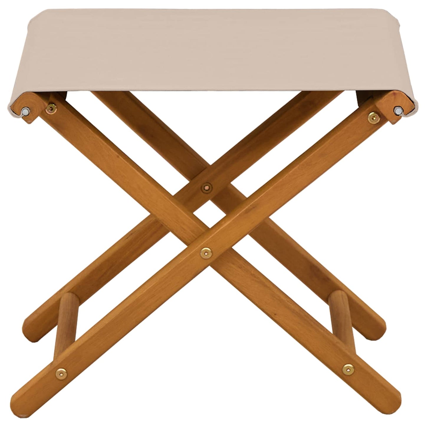 Hage Stol 2 pcs Solid Eucalyptus Tre Beige