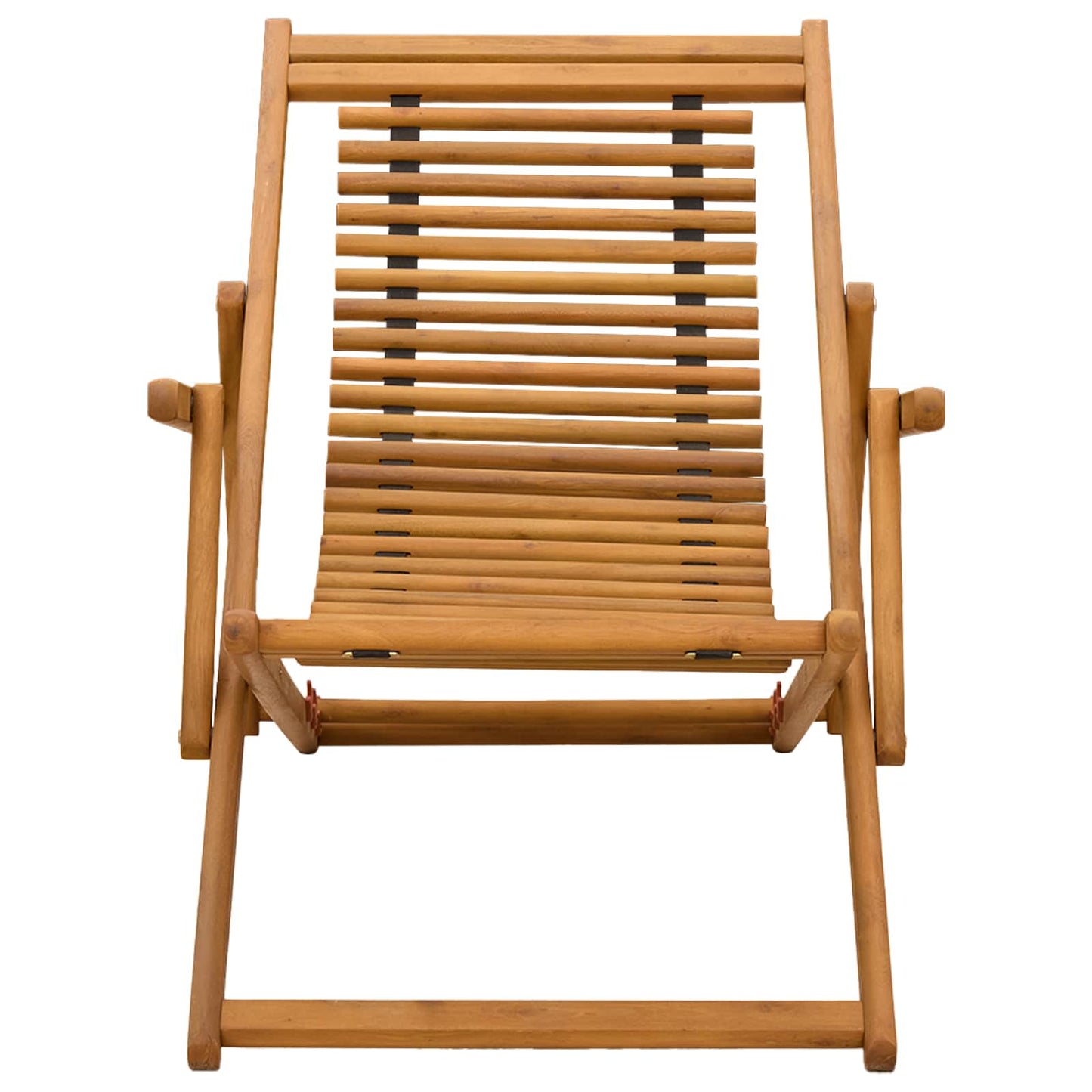 Hage Stol 3 Posisjon Solid Eucalyptus Tre Naturlig
