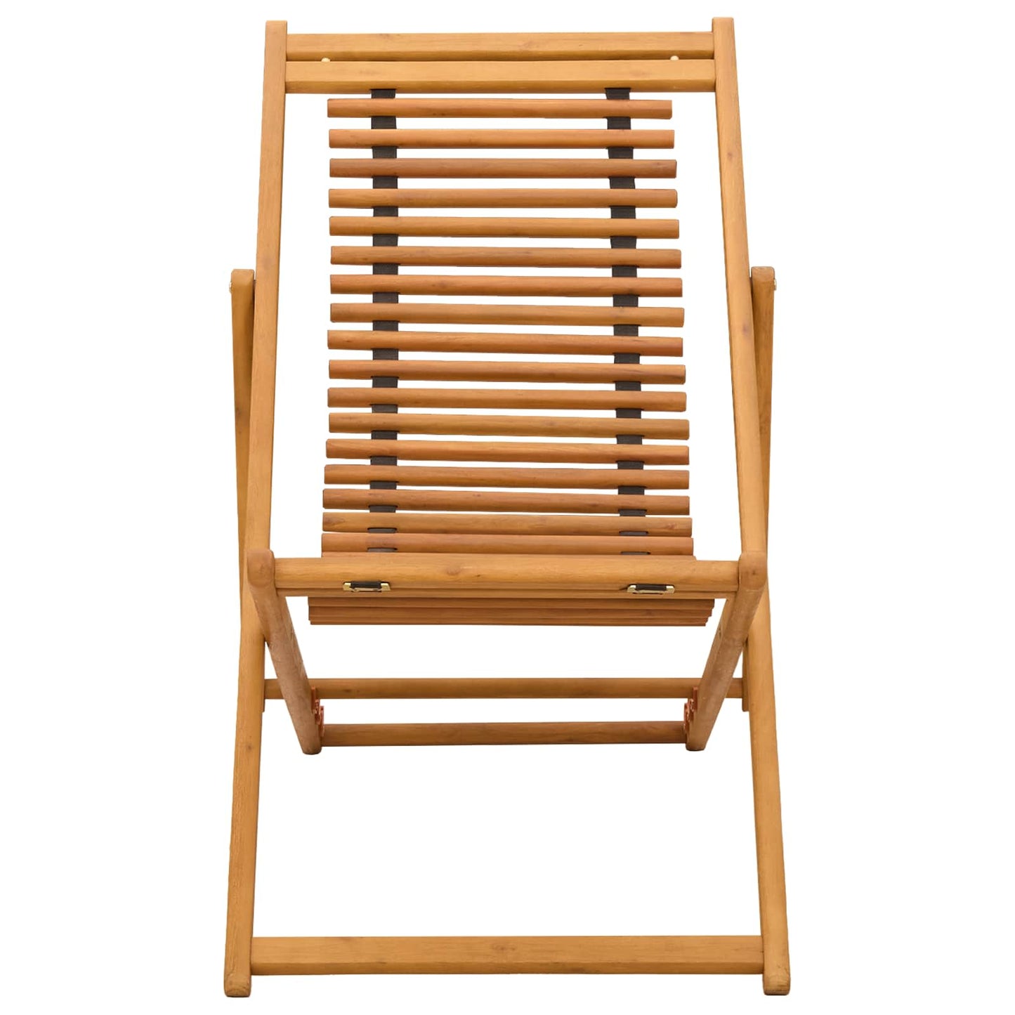 Hage Stol 3 Posisjon Solid Eucalyptus Tre Naturlig