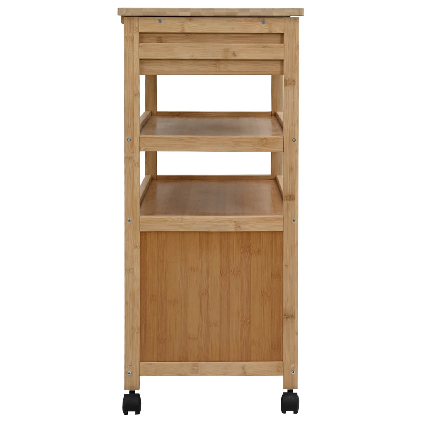 Kjøkkenvogn med hjul Naturlig 59,5 x 36 x 82 cm Bambus