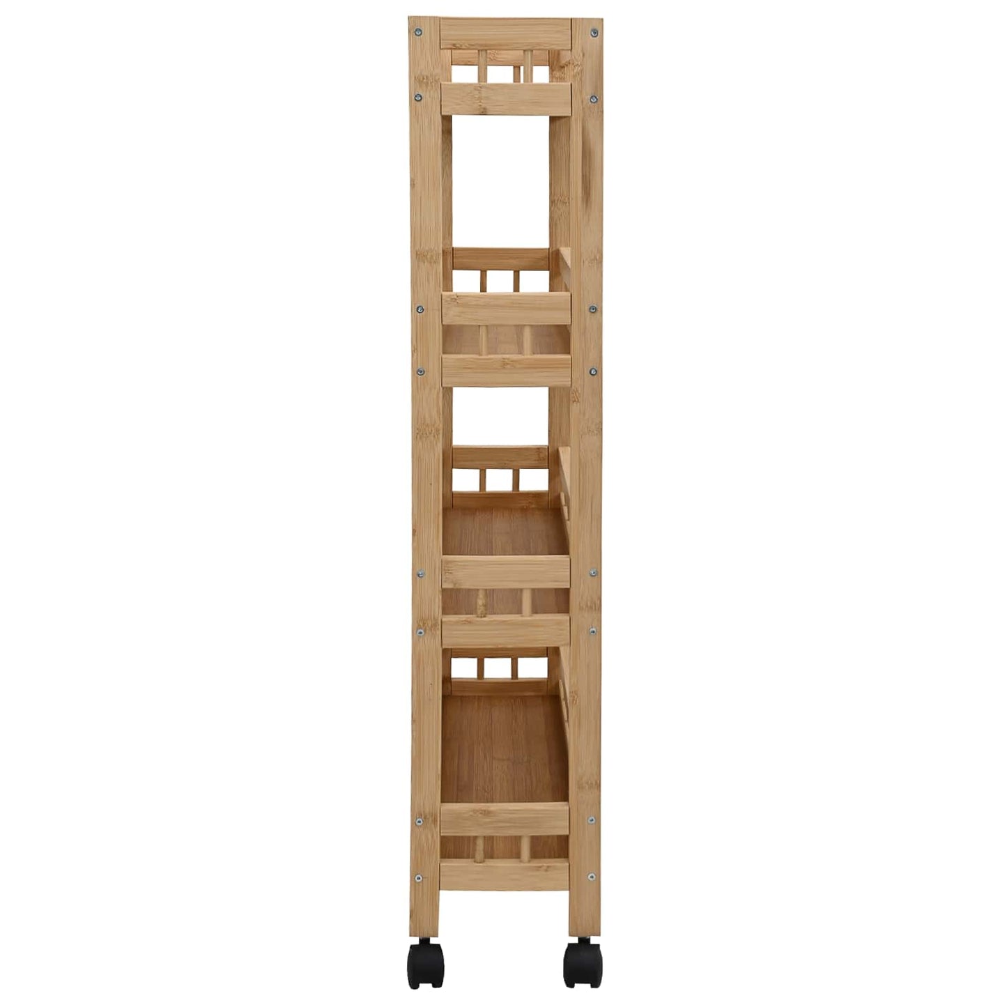 Kjøkkenvogn med hjul Naturlig 60 x 18 x 97 cm Bambus