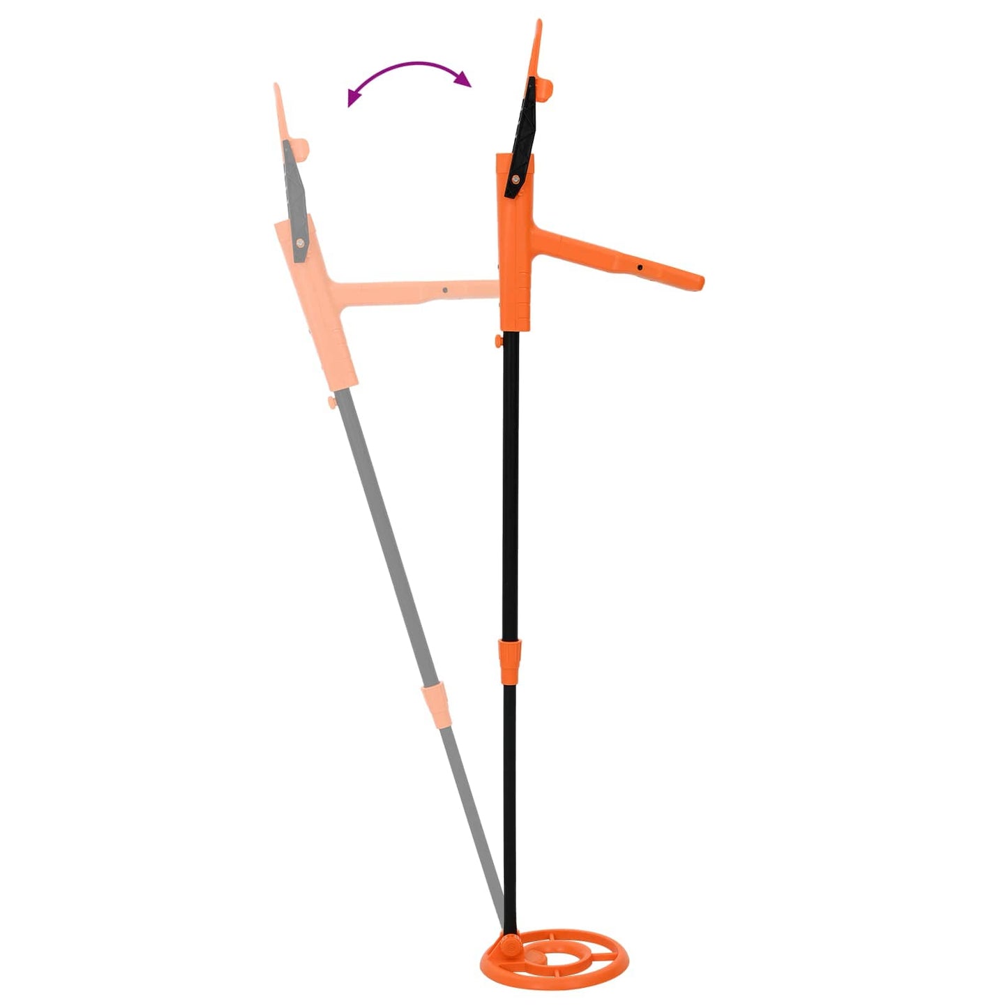 Metallsøker med LCD-skjerm 2 modeller 19 cm spole Gul