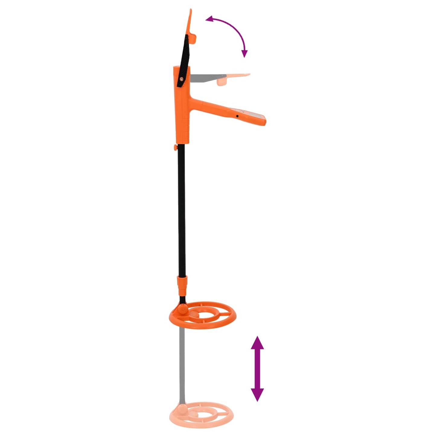 Metallsøker med LCD-skjerm 2 modeller 19 cm spole Gul