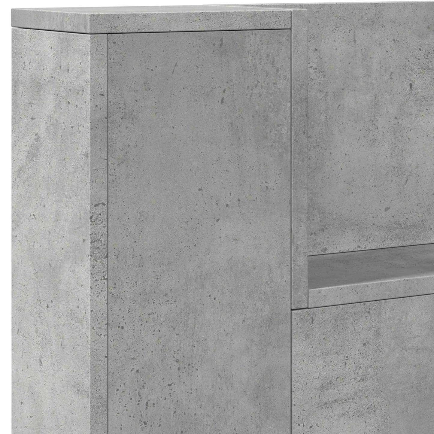Hodegavl Betonggrå 140 x 16,5 x 103,5 cm Konstruert tre