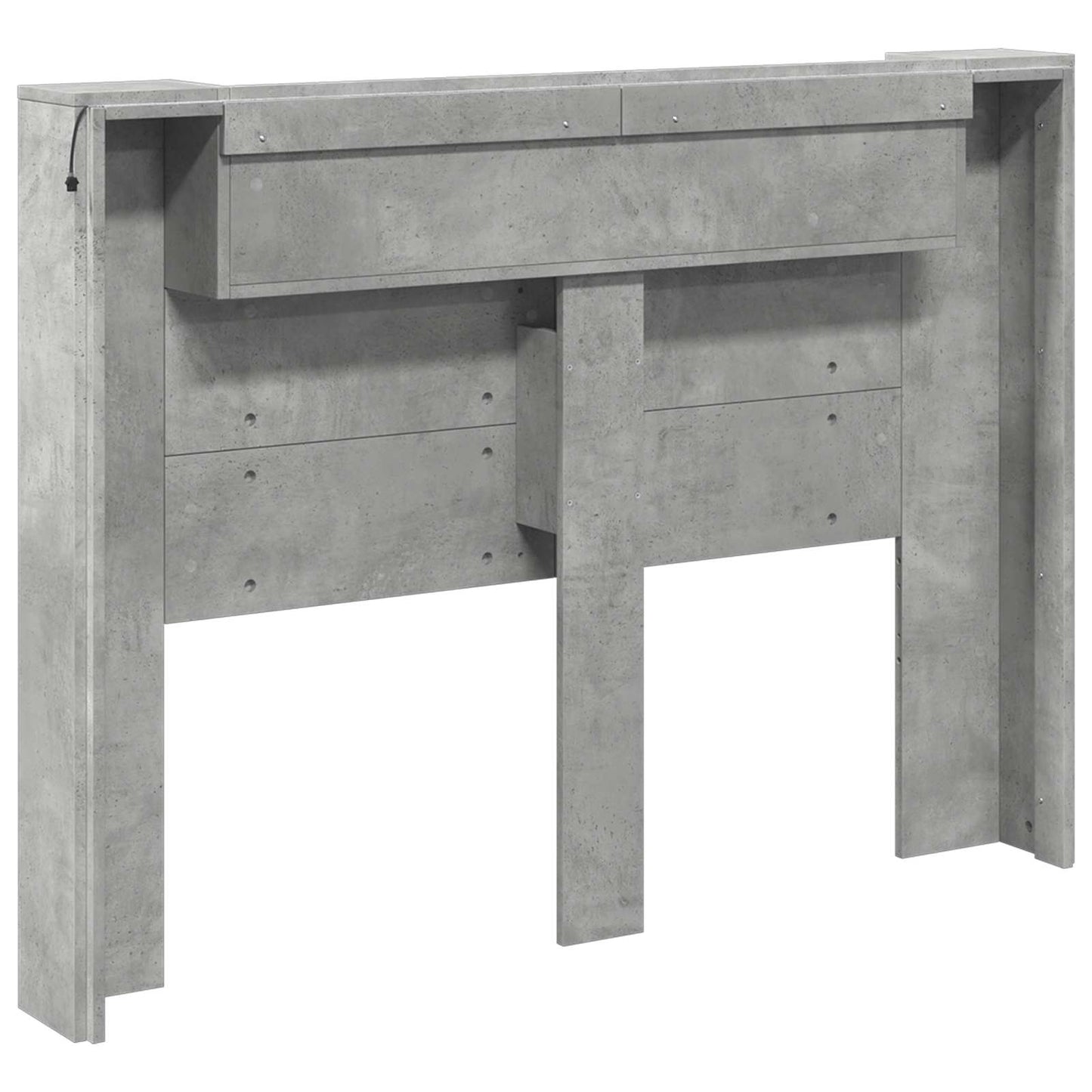 Hodegavl Betonggrå 140 x 16,5 x 103,5 cm Konstruert tre