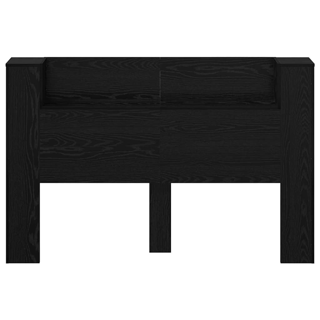 Hodegavl med hylle Svart Eik 160 x 17 x 104,5 cm Konstruert tre
