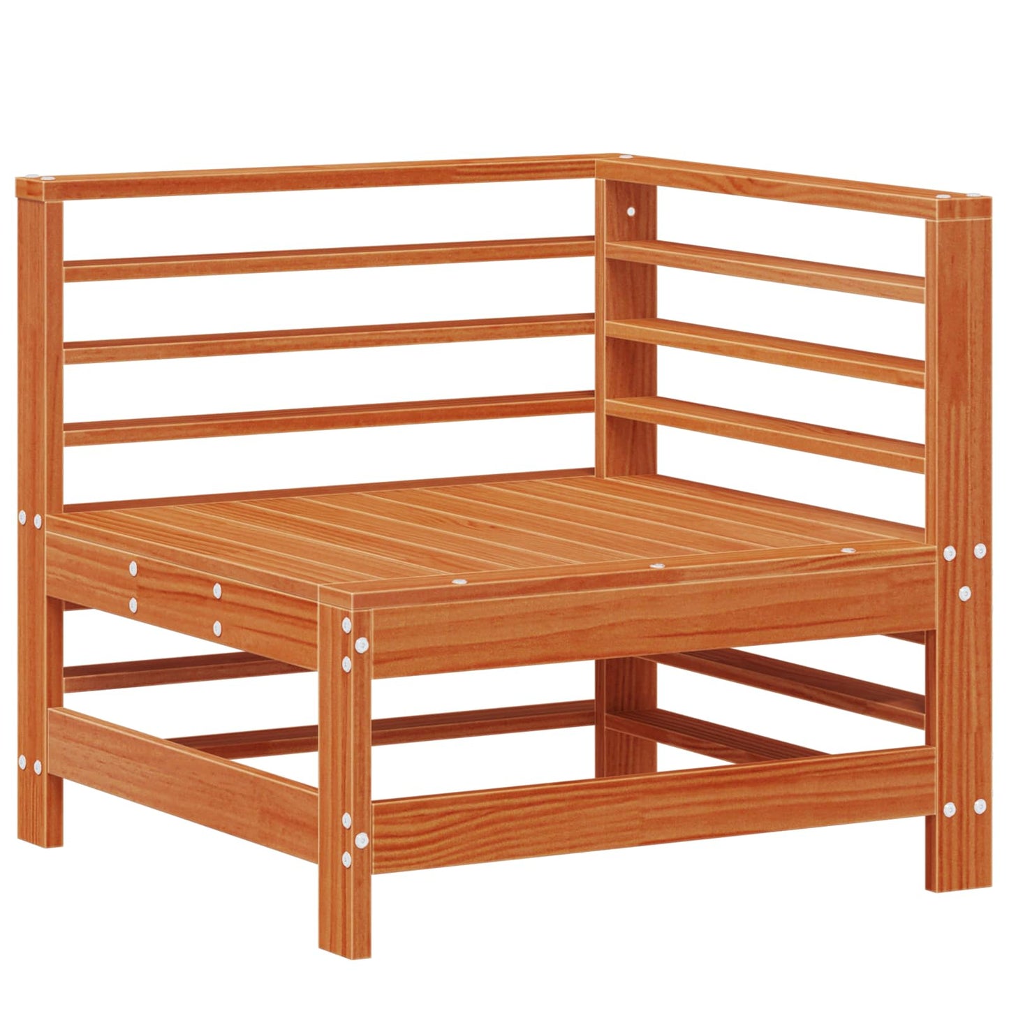 Hage lounge sett 5 pcs VoksBrun Massiv furu vidaXL