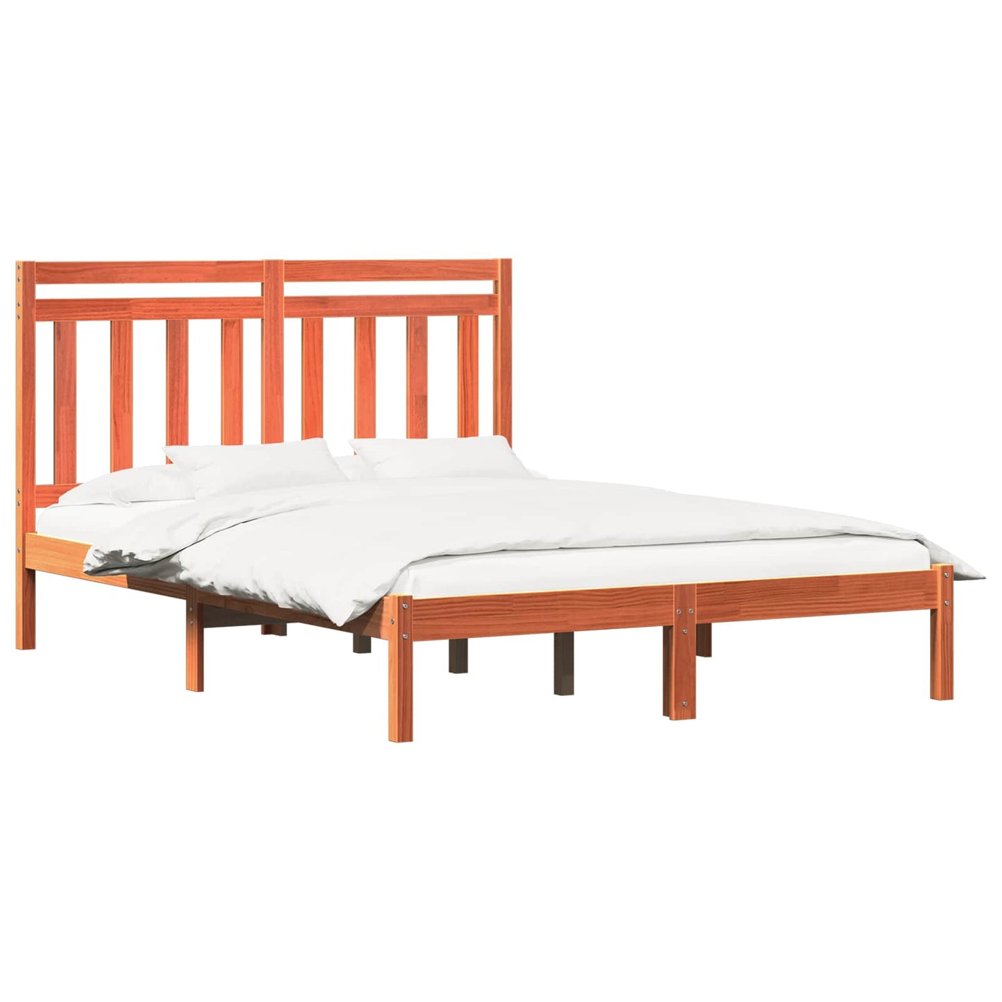 Sengestamme Vokset Brun 205,5 x 165,5 x 100 cm Massiv furu